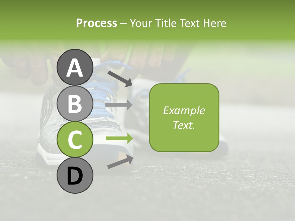 Marathon Human Finger Lace PowerPoint Template