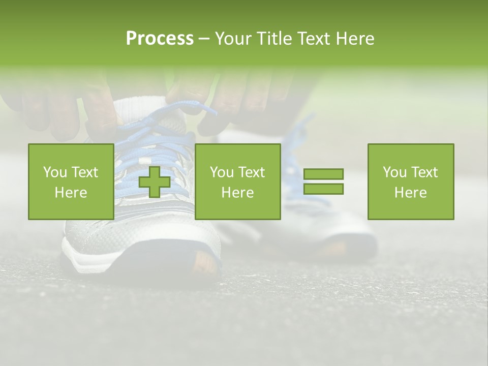 Marathon Human Finger Lace PowerPoint Template