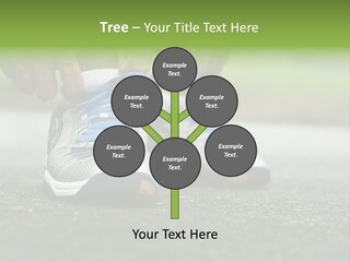 Marathon Human Finger Lace PowerPoint Template