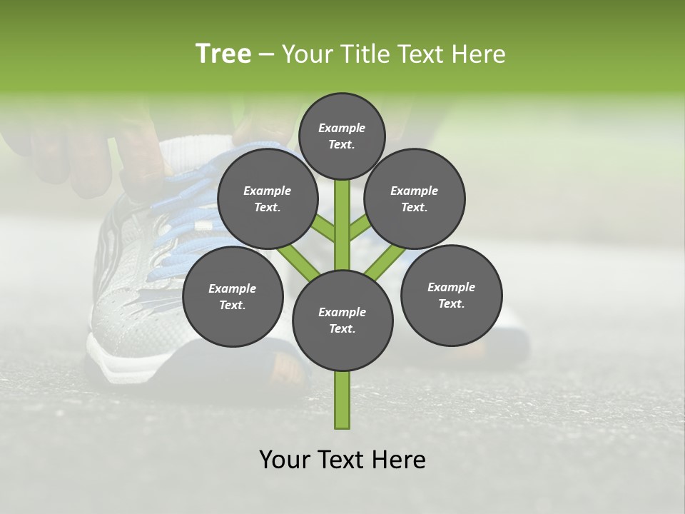 Marathon Human Finger Lace PowerPoint Template