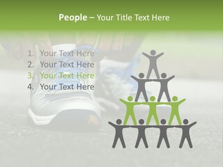 Marathon Human Finger Lace PowerPoint Template