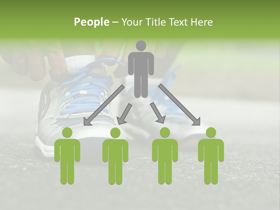 Marathon Human Finger Lace PowerPoint Template