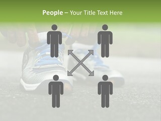 Marathon Human Finger Lace PowerPoint Template
