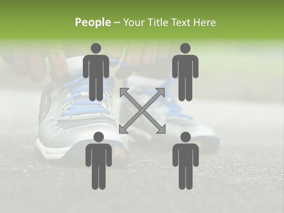 Marathon Human Finger Lace PowerPoint Template