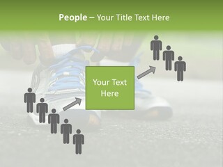 Marathon Human Finger Lace PowerPoint Template