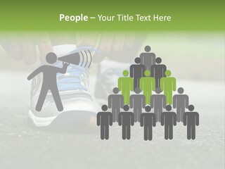 Marathon Human Finger Lace PowerPoint Template