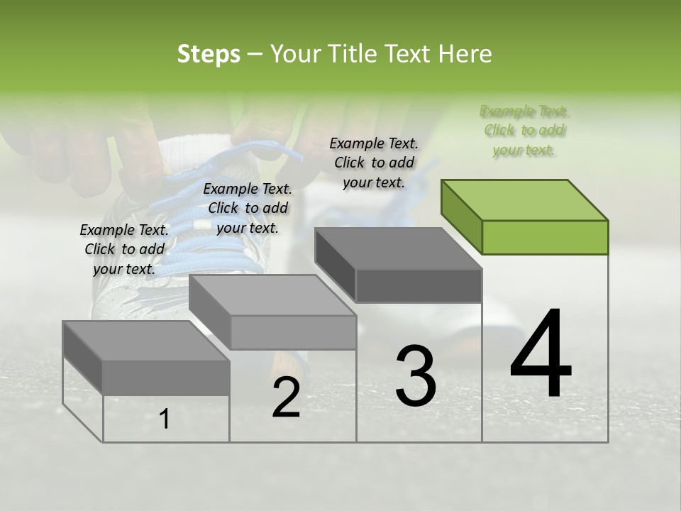 Marathon Human Finger Lace PowerPoint Template