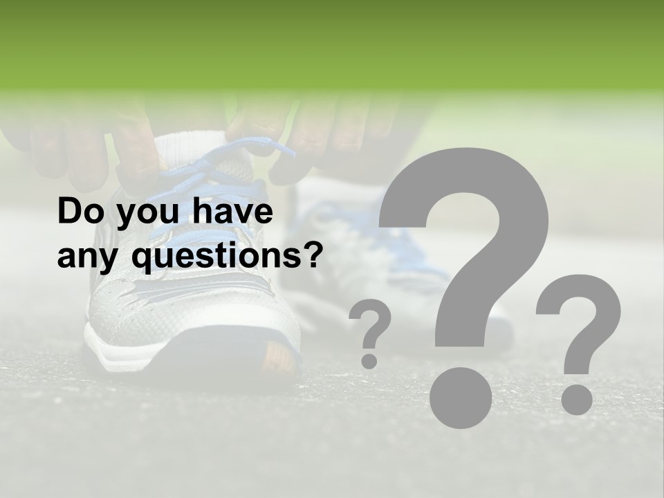 Marathon Human Finger Lace PowerPoint Template