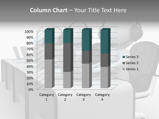 Businessman Headset White PowerPoint Template