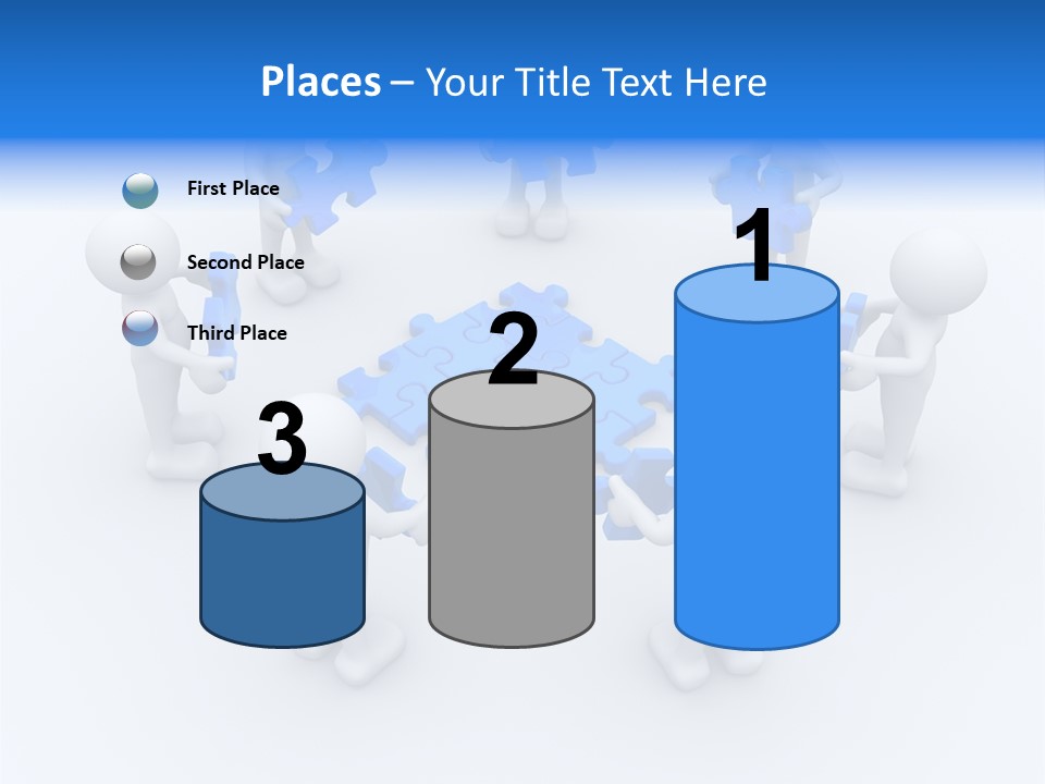 Group White Partnership PowerPoint Template