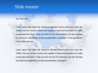 Group White Partnership PowerPoint Template