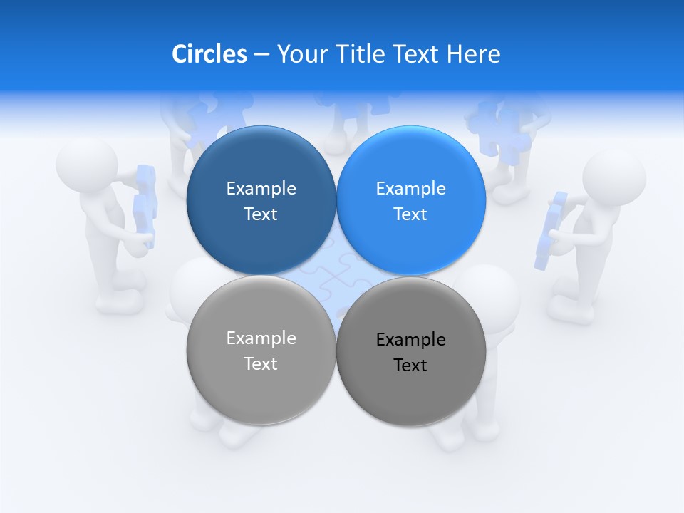 Group White Partnership PowerPoint Template