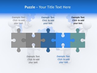 Group White Partnership PowerPoint Template