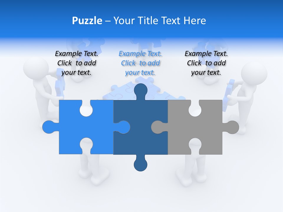 Group White Partnership PowerPoint Template