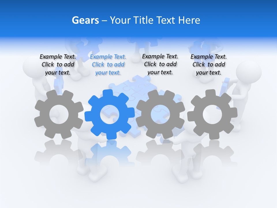 Group White Partnership PowerPoint Template