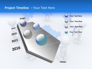 Group White Partnership PowerPoint Template