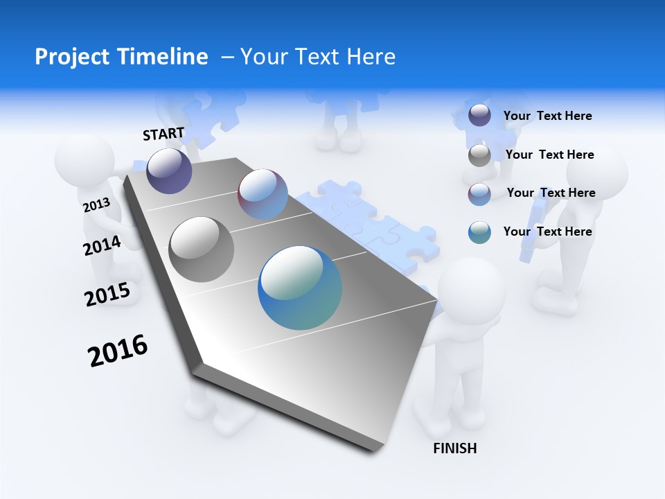 Group White Partnership PowerPoint Template