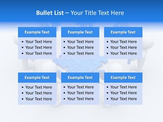 Group White Partnership PowerPoint Template