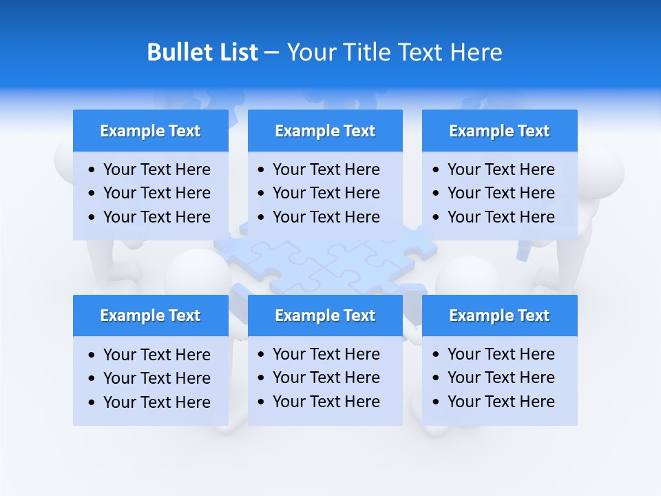 Group White Partnership PowerPoint Template