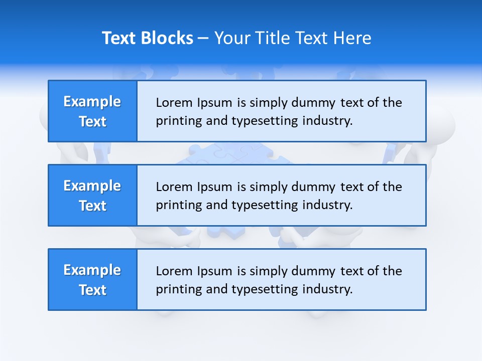 Group White Partnership PowerPoint Template