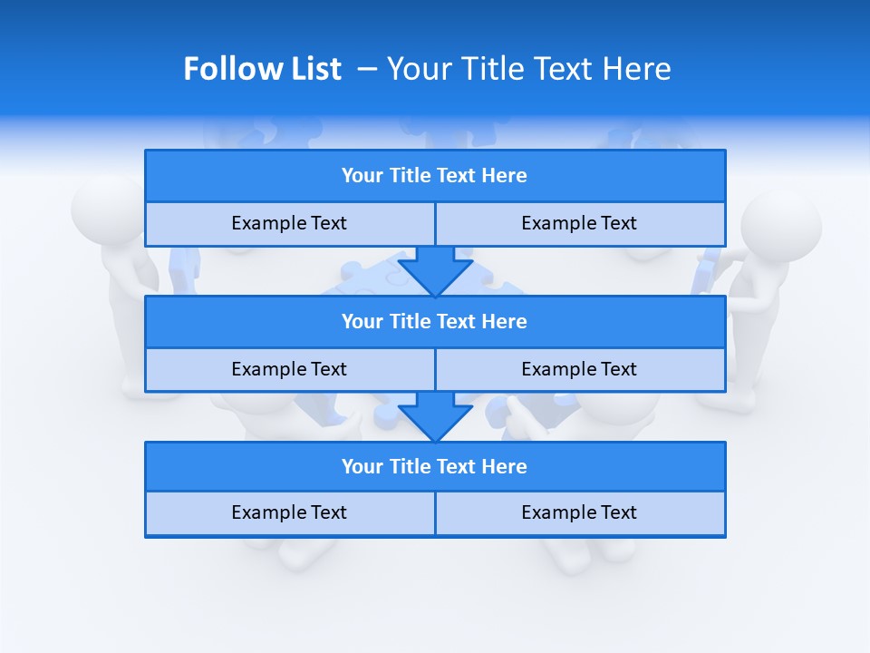 Group White Partnership PowerPoint Template