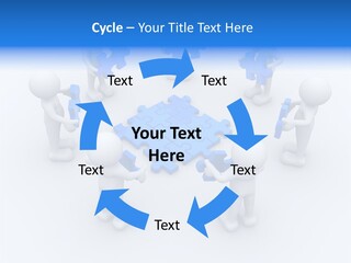 Group White Partnership PowerPoint Template