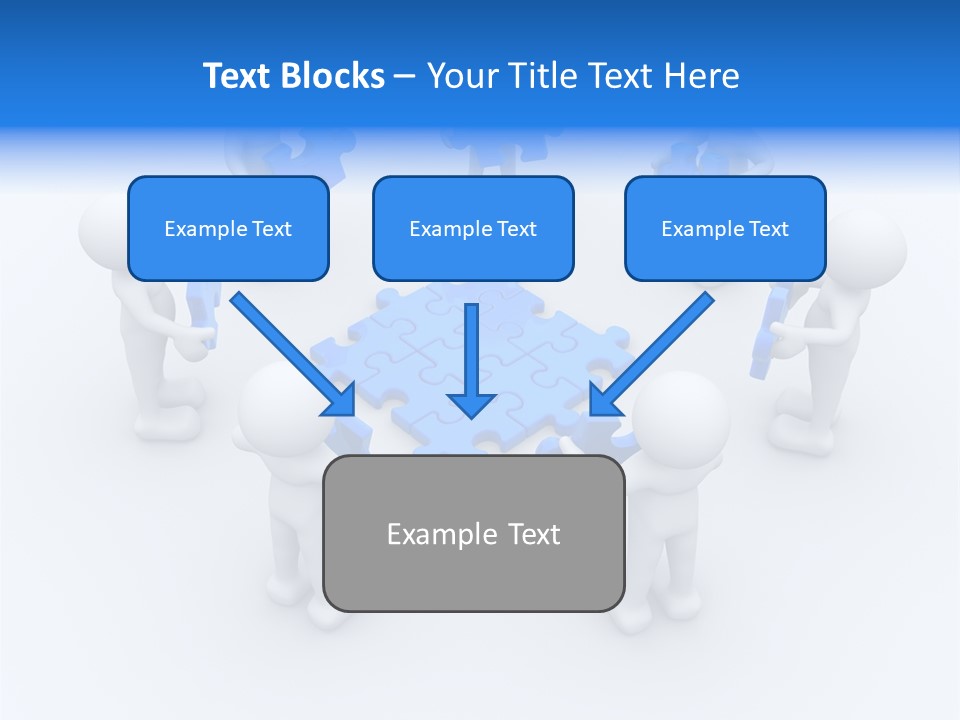 Group White Partnership PowerPoint Template