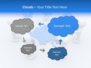Group White Partnership PowerPoint Template