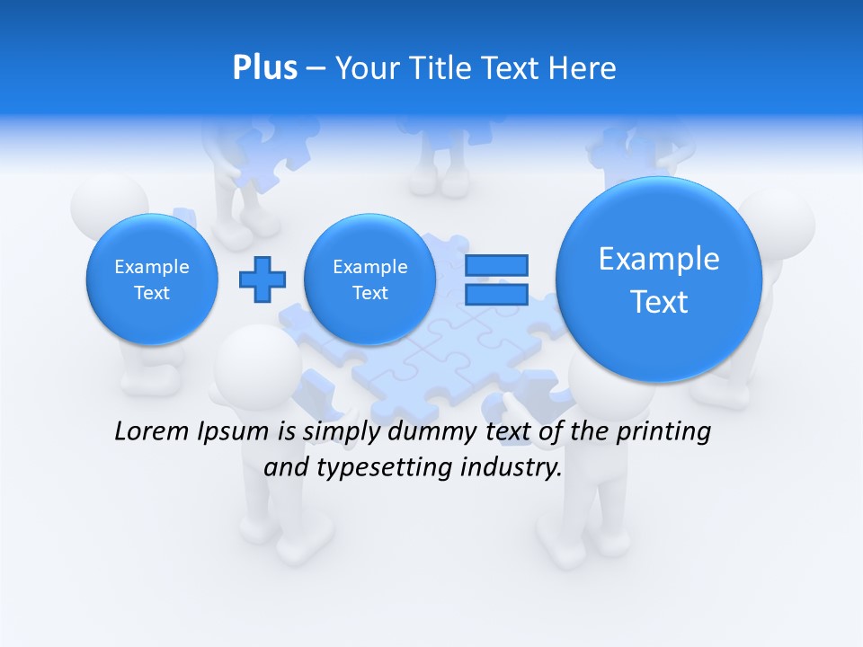 Group White Partnership PowerPoint Template