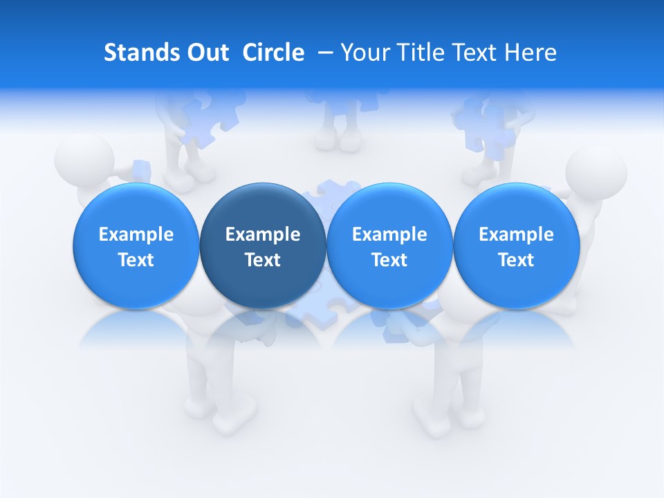 Group White Partnership PowerPoint Template