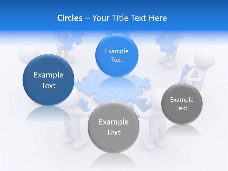 Group White Partnership PowerPoint Template