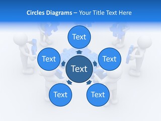Group White Partnership PowerPoint Template