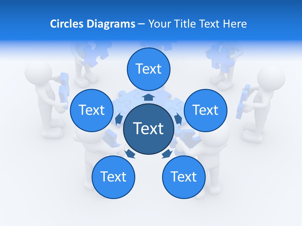 Group White Partnership PowerPoint Template