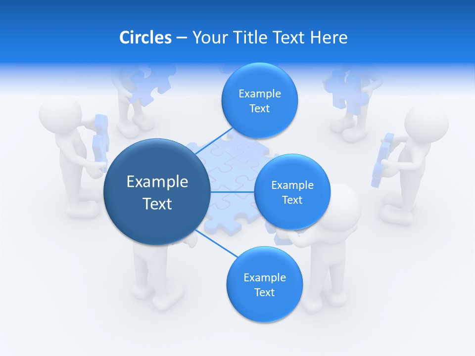 Group White Partnership PowerPoint Template