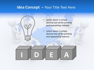 Group White Partnership PowerPoint Template