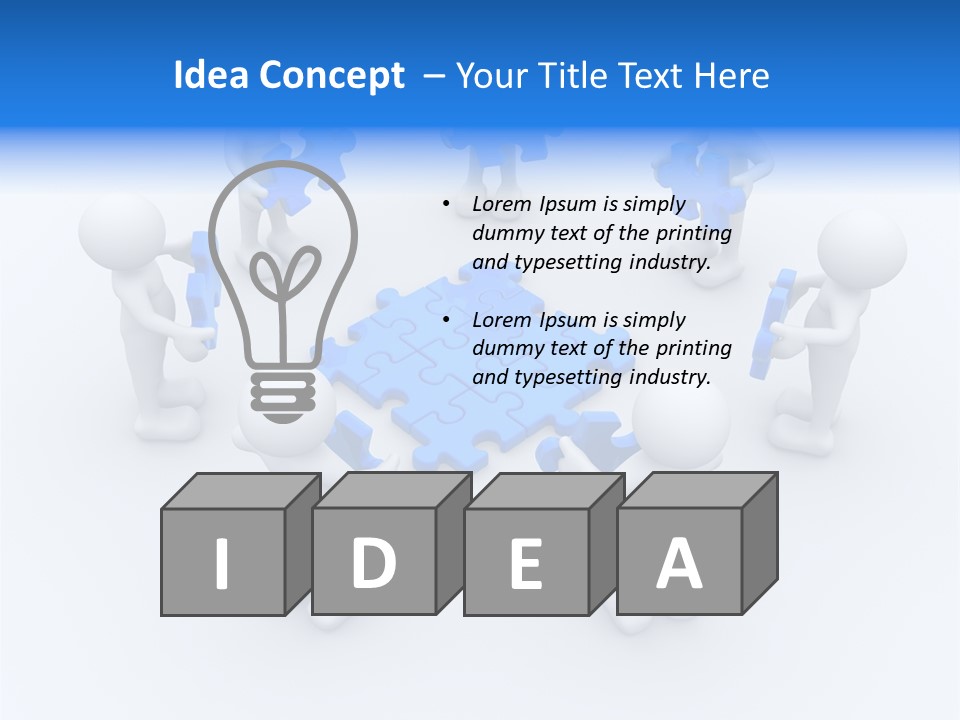 Group White Partnership PowerPoint Template