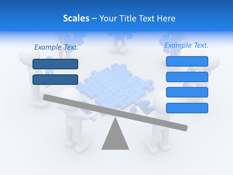Group White Partnership PowerPoint Template