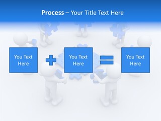 Group White Partnership PowerPoint Template