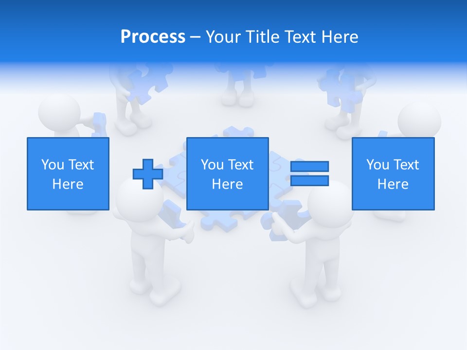 Group White Partnership PowerPoint Template