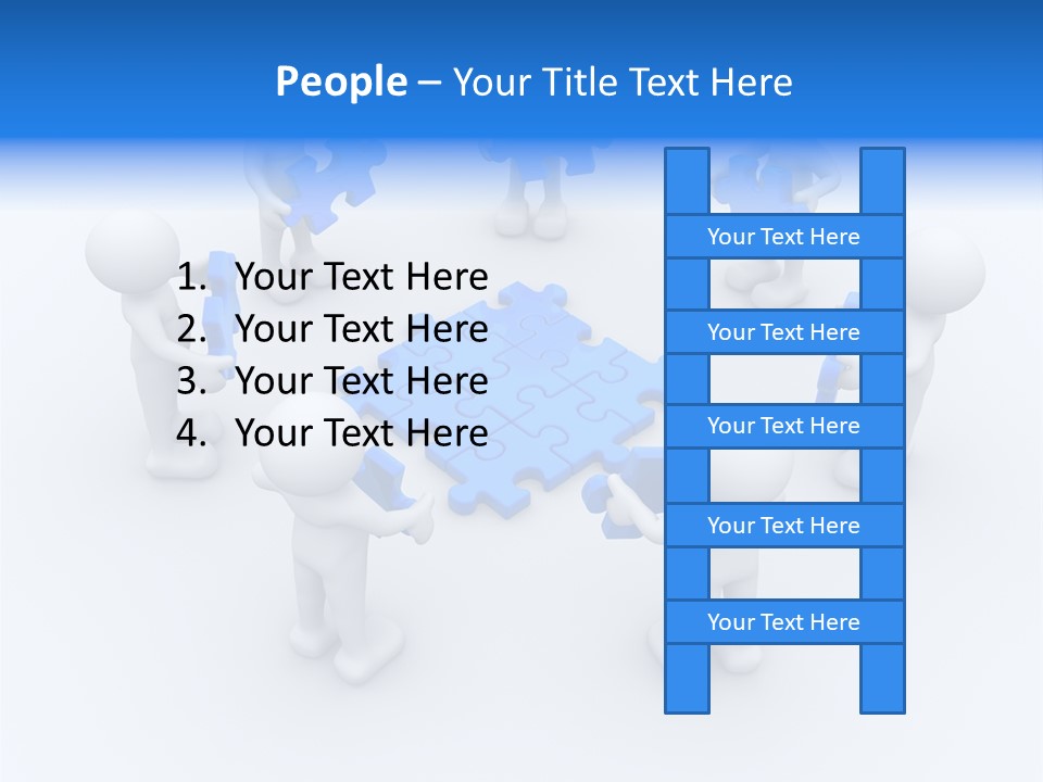 Group White Partnership PowerPoint Template