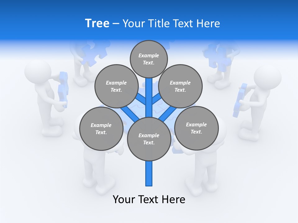 Group White Partnership PowerPoint Template