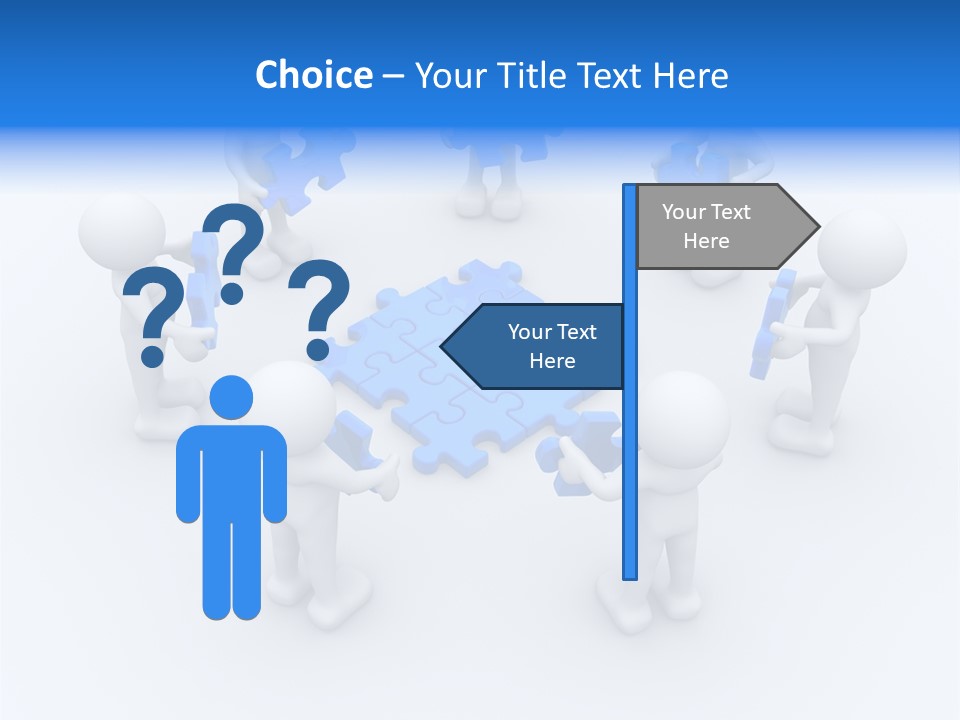 Group White Partnership PowerPoint Template