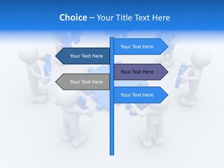 Group White Partnership PowerPoint Template