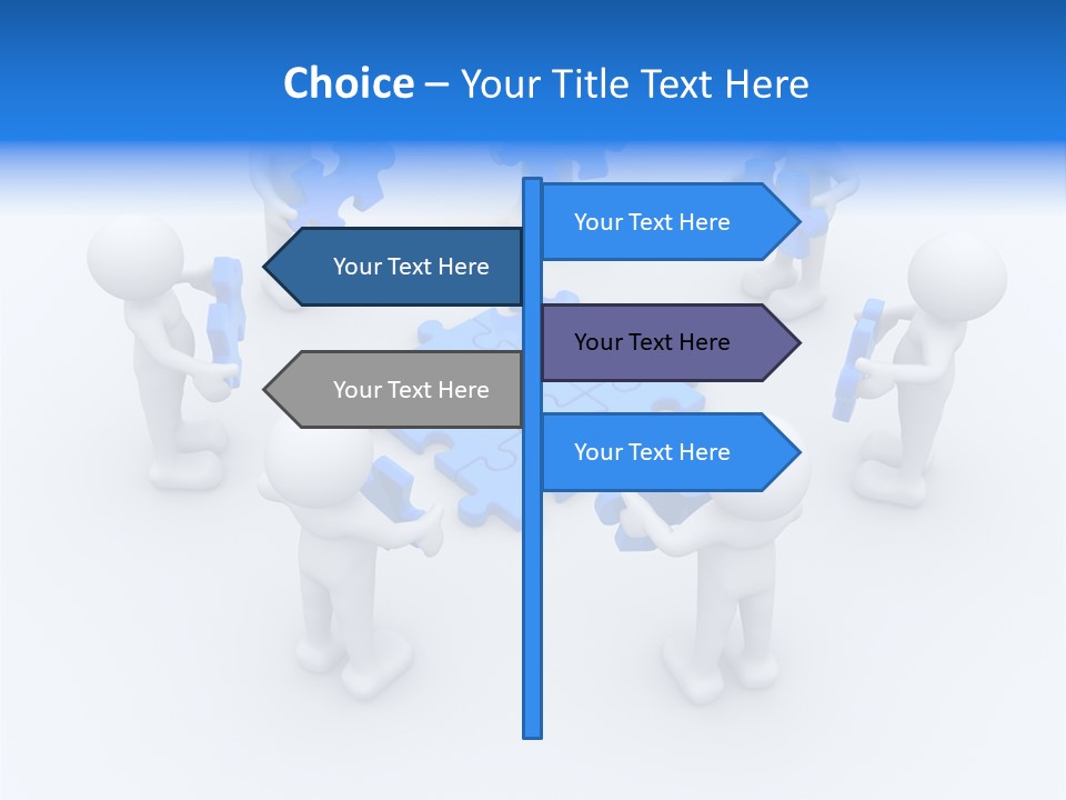 Group White Partnership PowerPoint Template