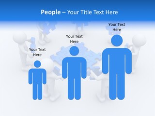 Group White Partnership PowerPoint Template