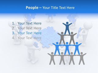Group White Partnership PowerPoint Template