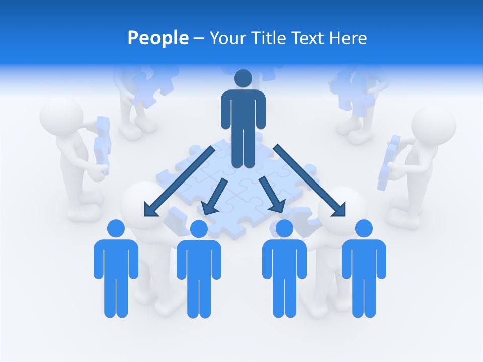 Group White Partnership PowerPoint Template