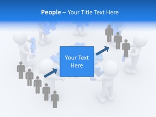 Group White Partnership PowerPoint Template