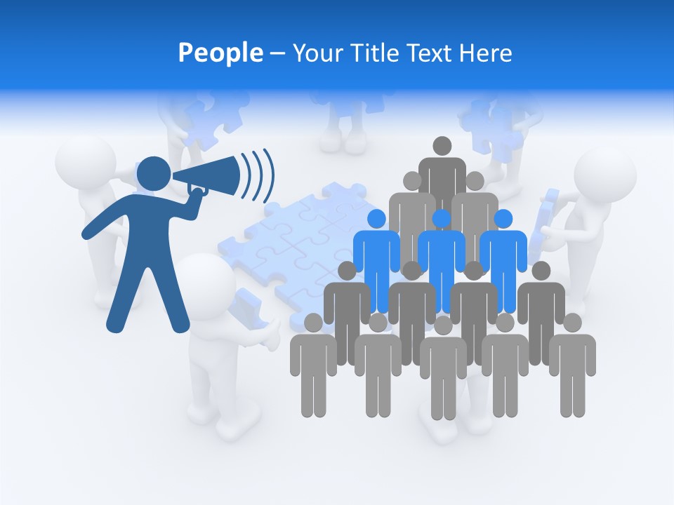 Group White Partnership PowerPoint Template