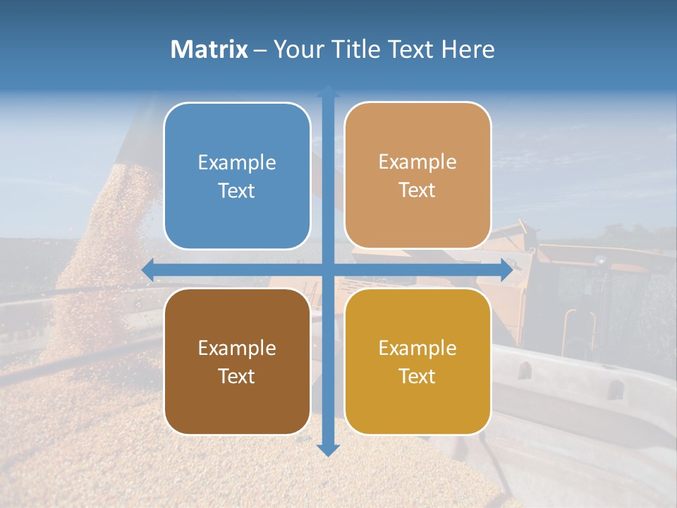 Growing Blue Harvest PowerPoint Template